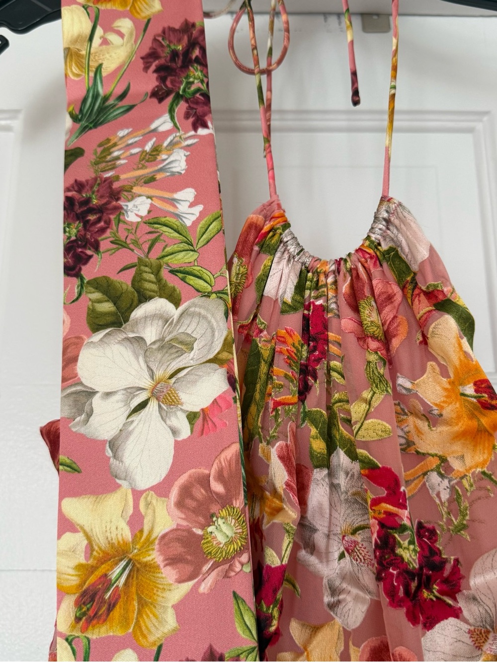 Alice + Olivia Dita Halter Silk Maxi Dress - Picture 9 of 13